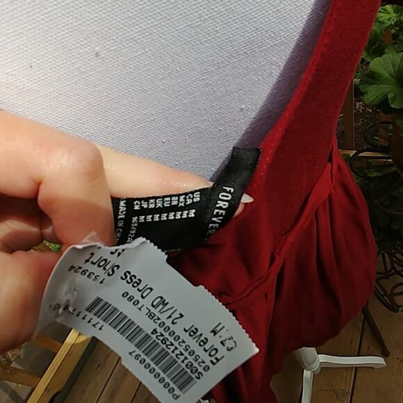 Forever 21 Dress Burgundy Pullover Medium NWT - Picture 4 of 4